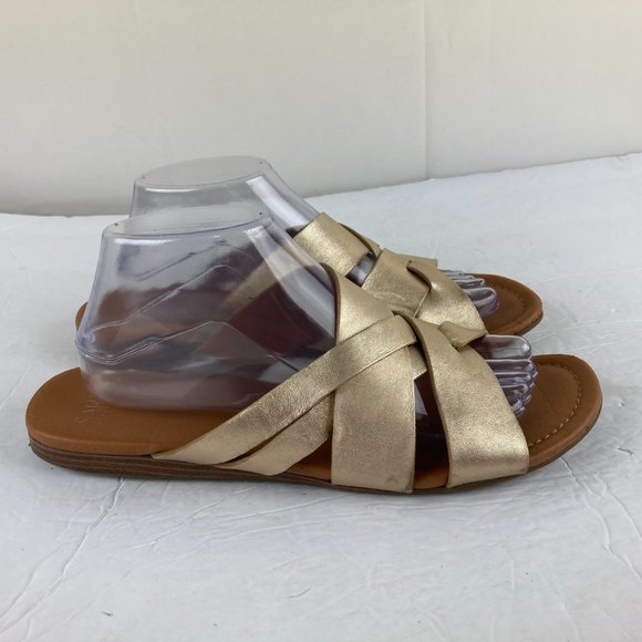 Franco Sarto Gold Sandals - Picture 5 of 8